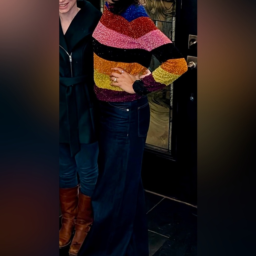 Gorgeous Ashish rainbow sequin top. - Picture 4 of 4